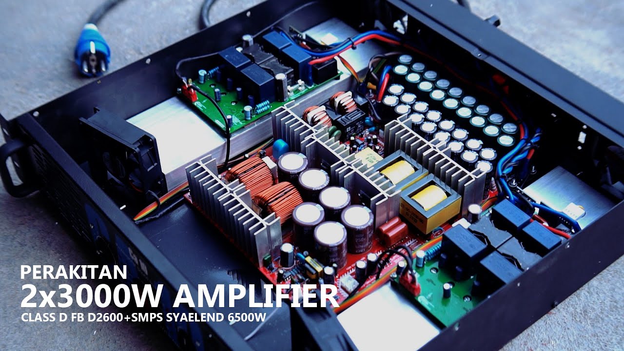 Merakit 2 Channel Amplifier 2x3000W  D2600