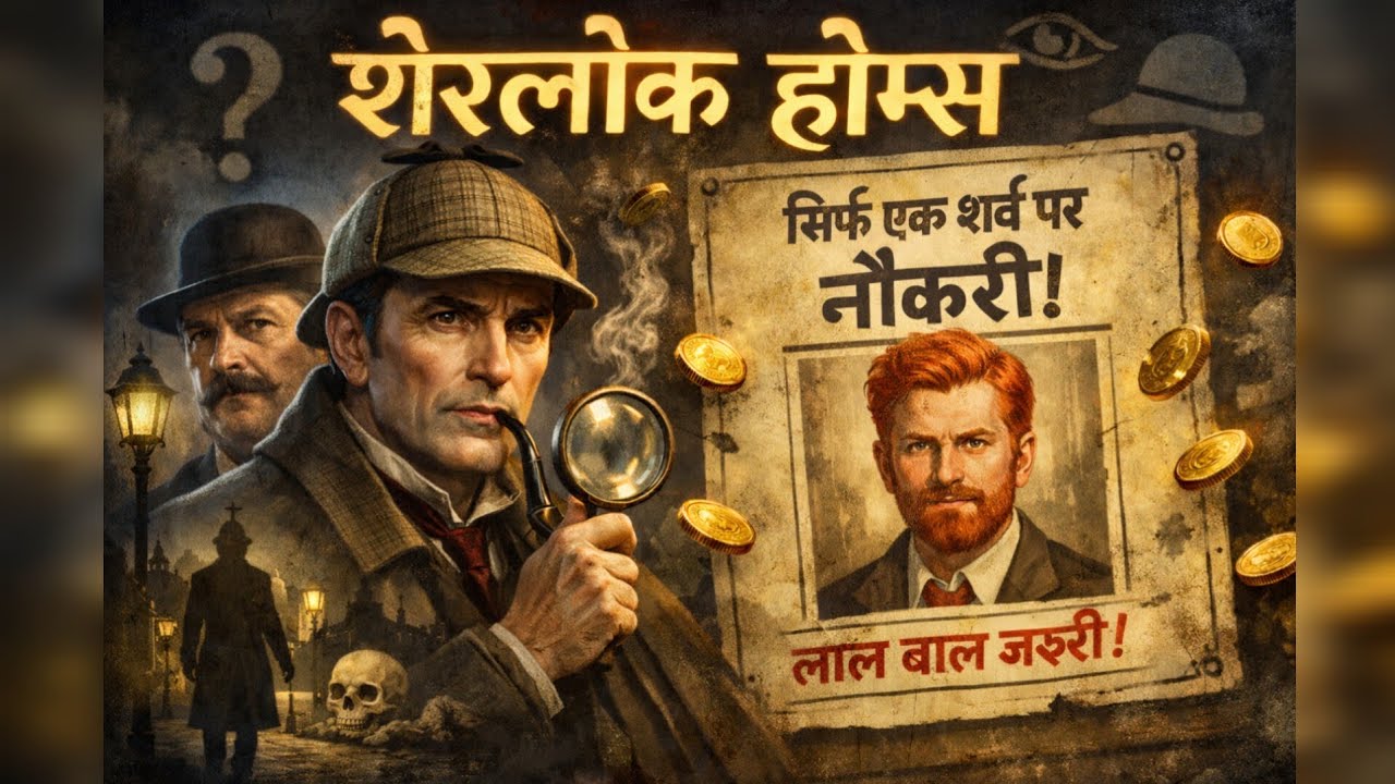 Sherlock Holmes | लाल बाल वालों के लिए रहस्यमयी नौकरी | The Red Headed League (Hindi Mystery Story)