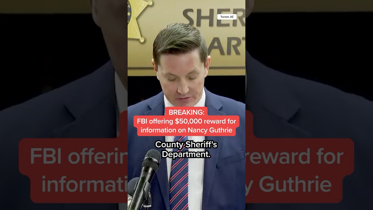 BREAKING: FBI offering $50,000 reward for information on Nancy Guthrie