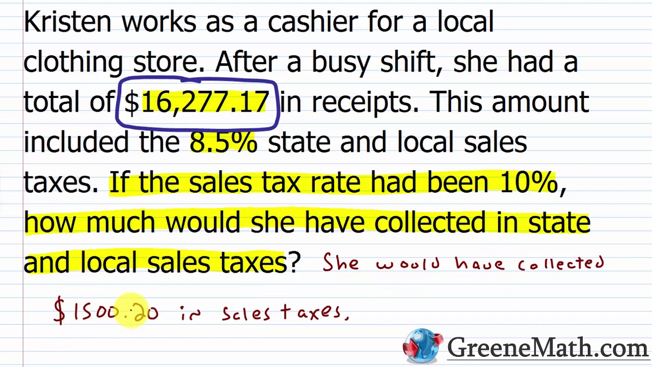 Percent Word Problems