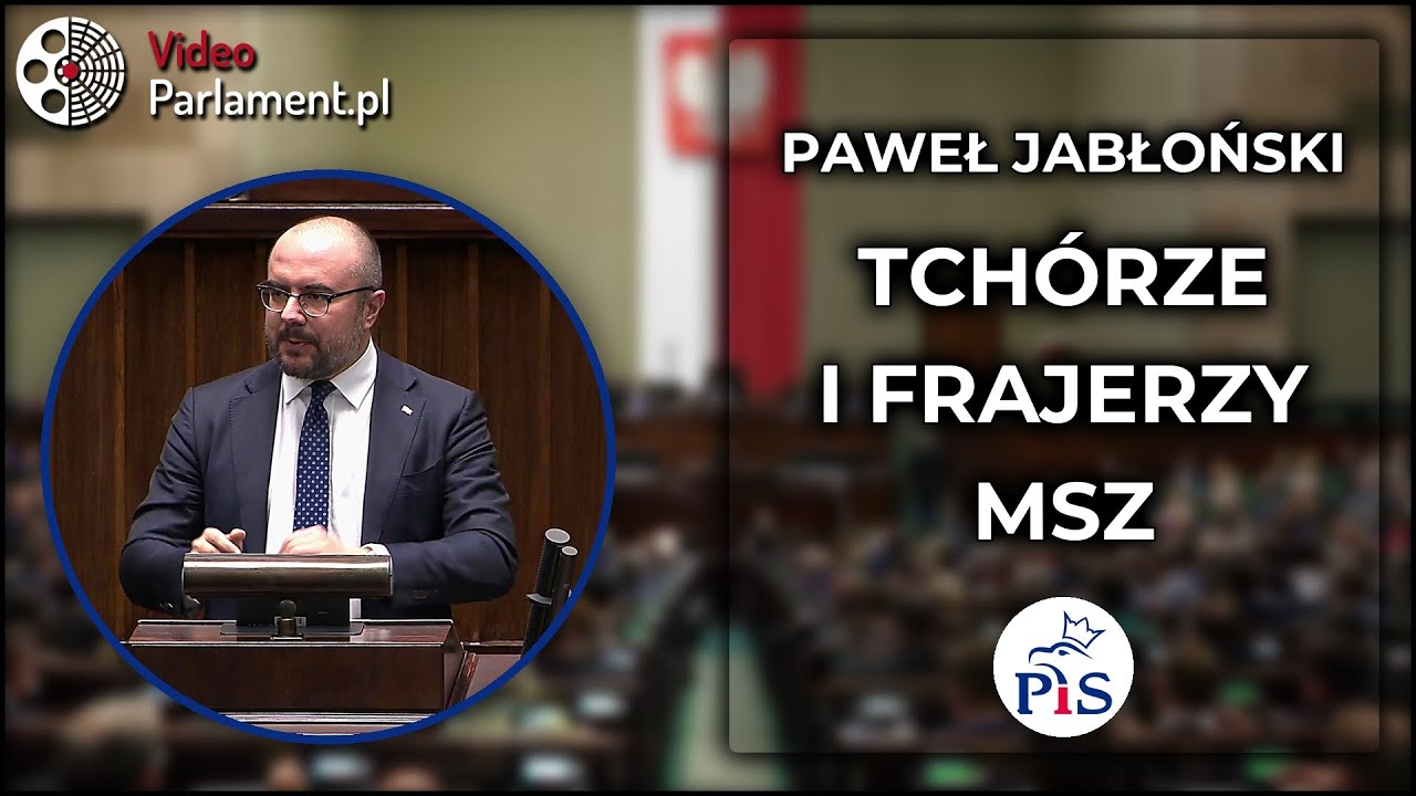 Paweł Jabłoński: Tch&oacute;rzostwo i frajerstwo w MSZ
