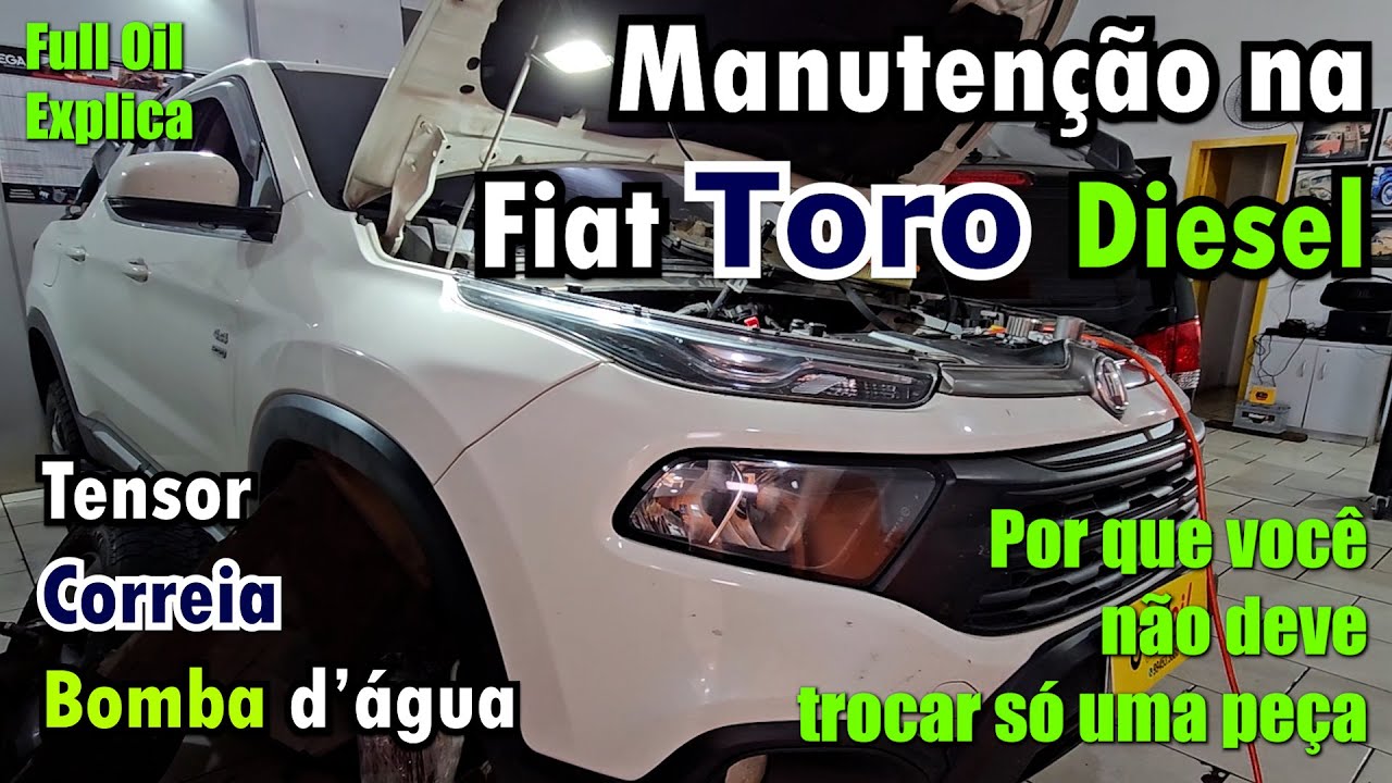 Manutenção Fiat Toro diesel: troca da correia dentada