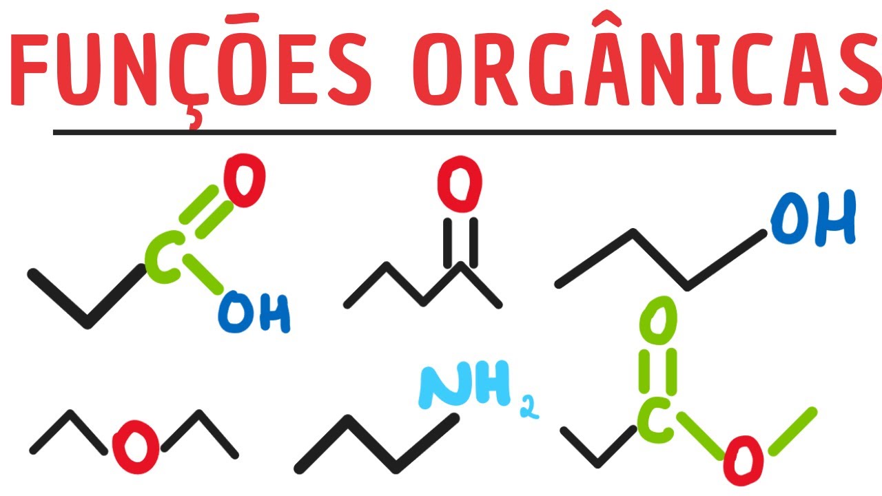 Identificando Funções Orgânicas (Álcool, Amina, cetona...)
