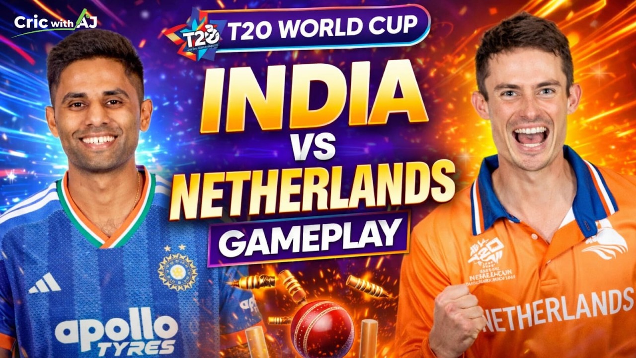 🔴IND vs NED T20 World Cup Gameplay 🔥 #gaming #gameplay