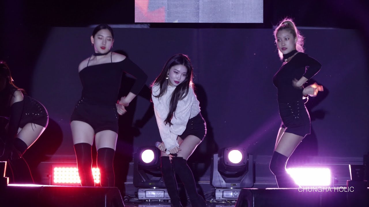 191116 [4K]한수원 안심가로등 점등식 예천행사 #ChungHa #청하 - #Snapping+#GottaGo+#RollerCoaster+#WDYK[Full Ver]가로캠