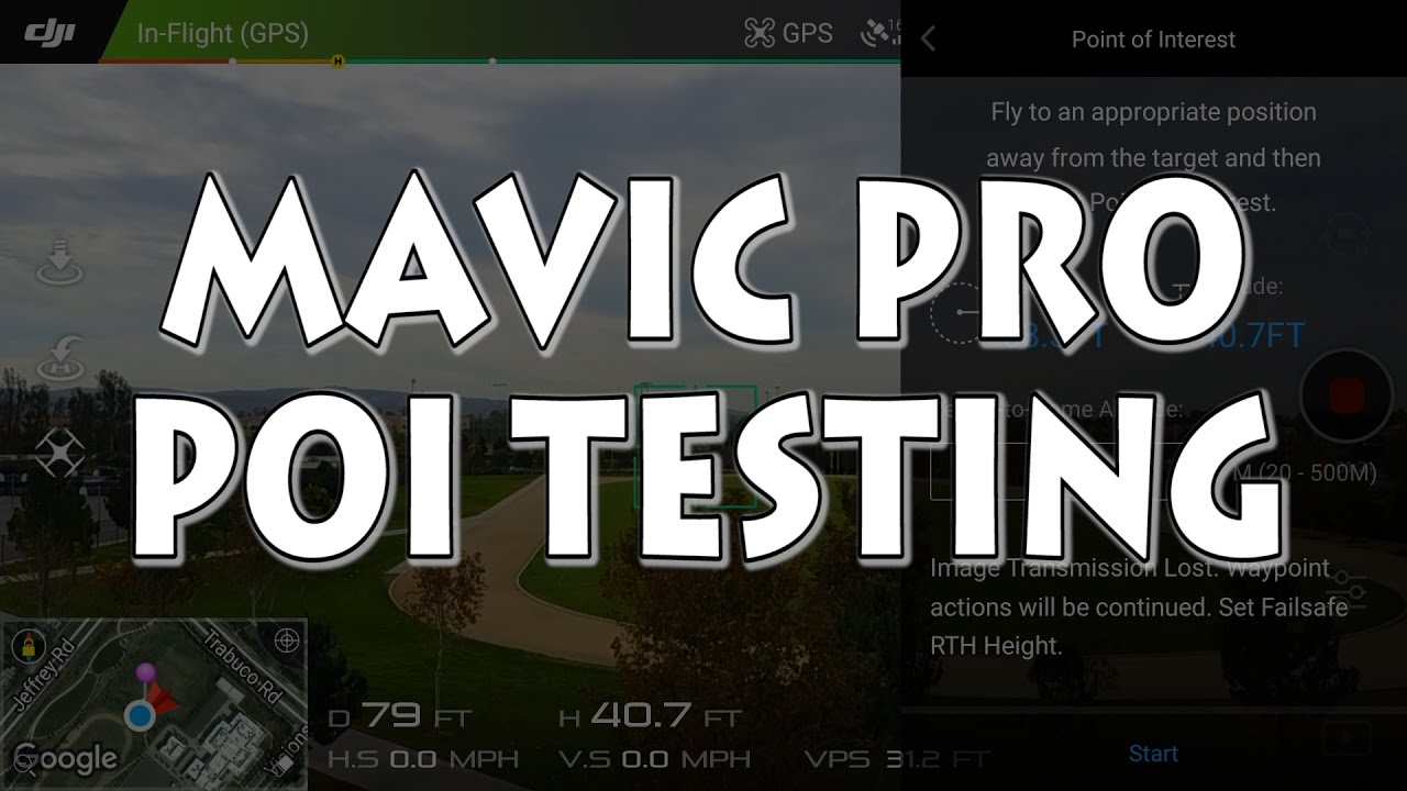 DJI Mavic Pro Training - POI & Other Features