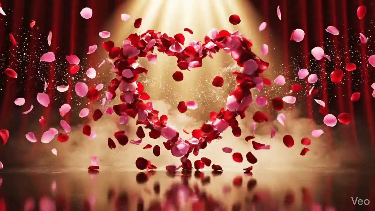 Romantic Rose Petal Background | Falling Flowers Animation | Wedding 4K Loop | Background Bazaar