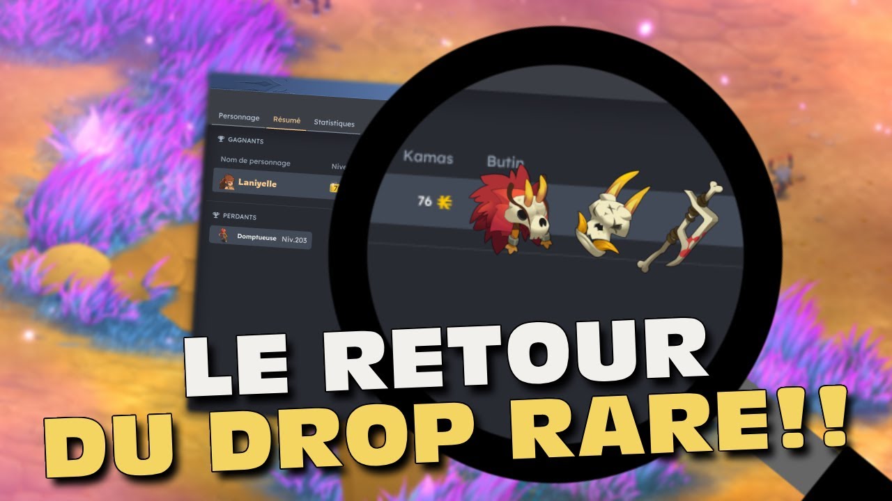 RETOUR DU DROP RARE