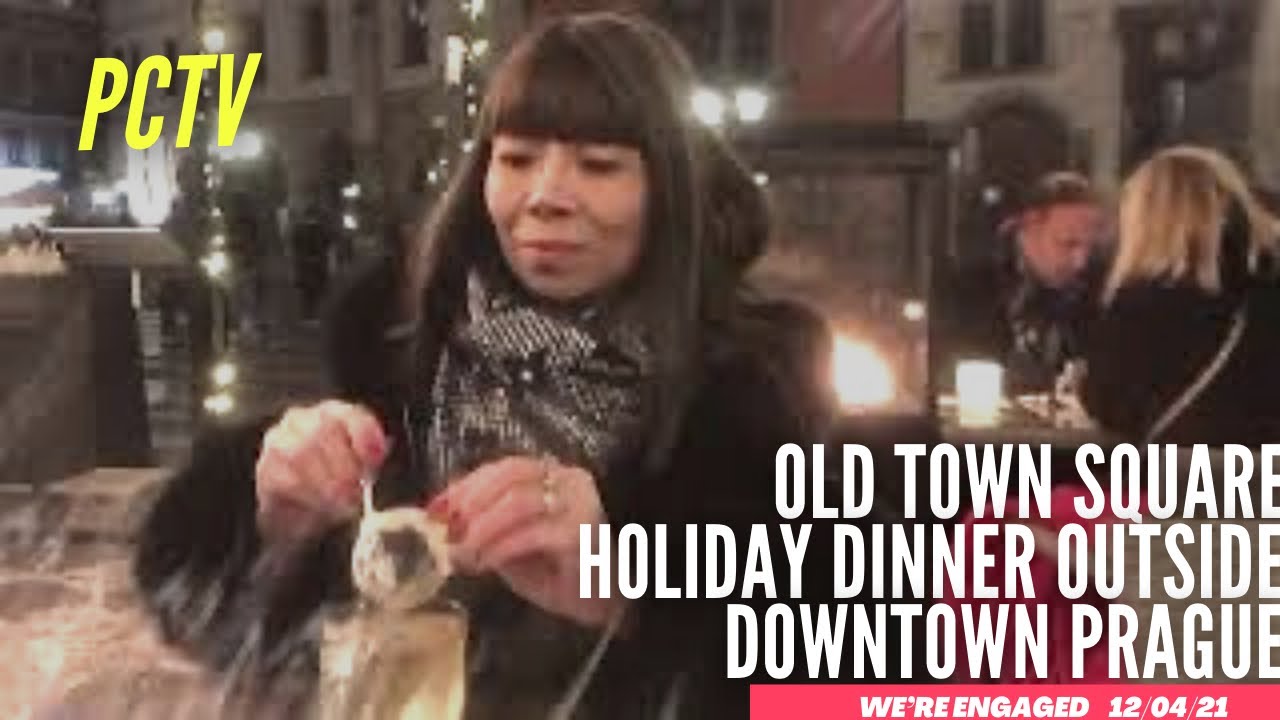 PCTV ComfortVision SCC WORLDWIDE Holiday Dinner Old Town Square with my Fianc&eacute;e! #pctv #europe #love