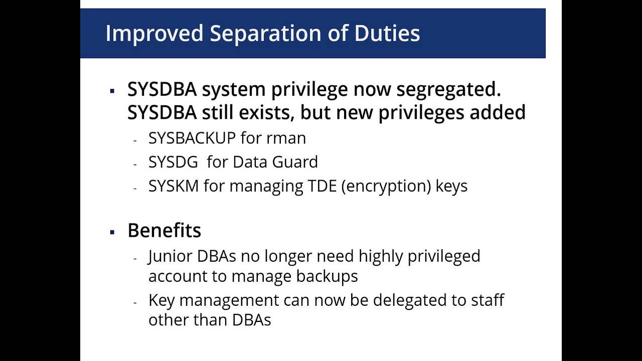 Oracle E-Business Suite and Oracle 12c Security