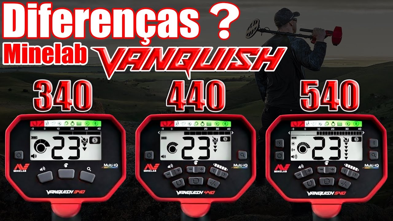 Quais as Diferenças Dos Detectores de Metais - Vanquish 340 440 540