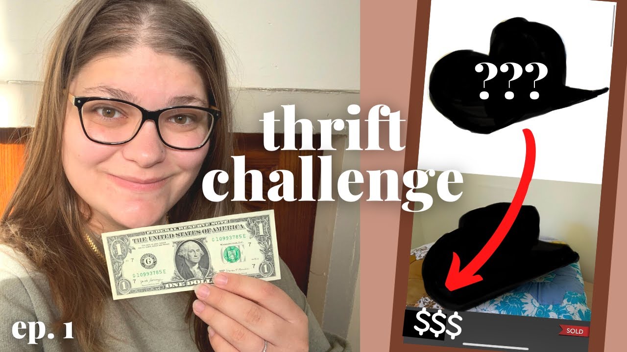 Turning $1 into $1000 by ONLY THRIFTING | Thrift Challenge Ep. 1