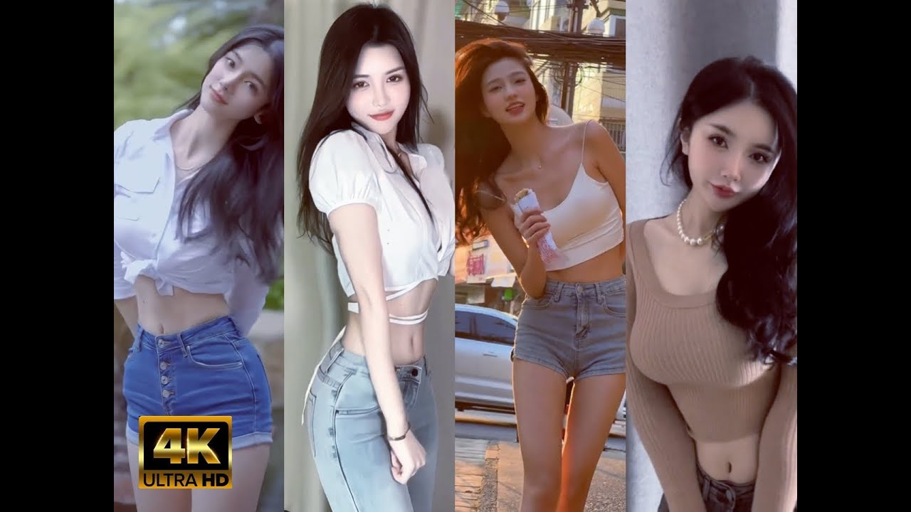 【4K】|Tiktok DouYin 辣妹! 俏皮牛仔裤女生, 这不比黑丝香 ? 8.0 | Super Hot Jeans Girls