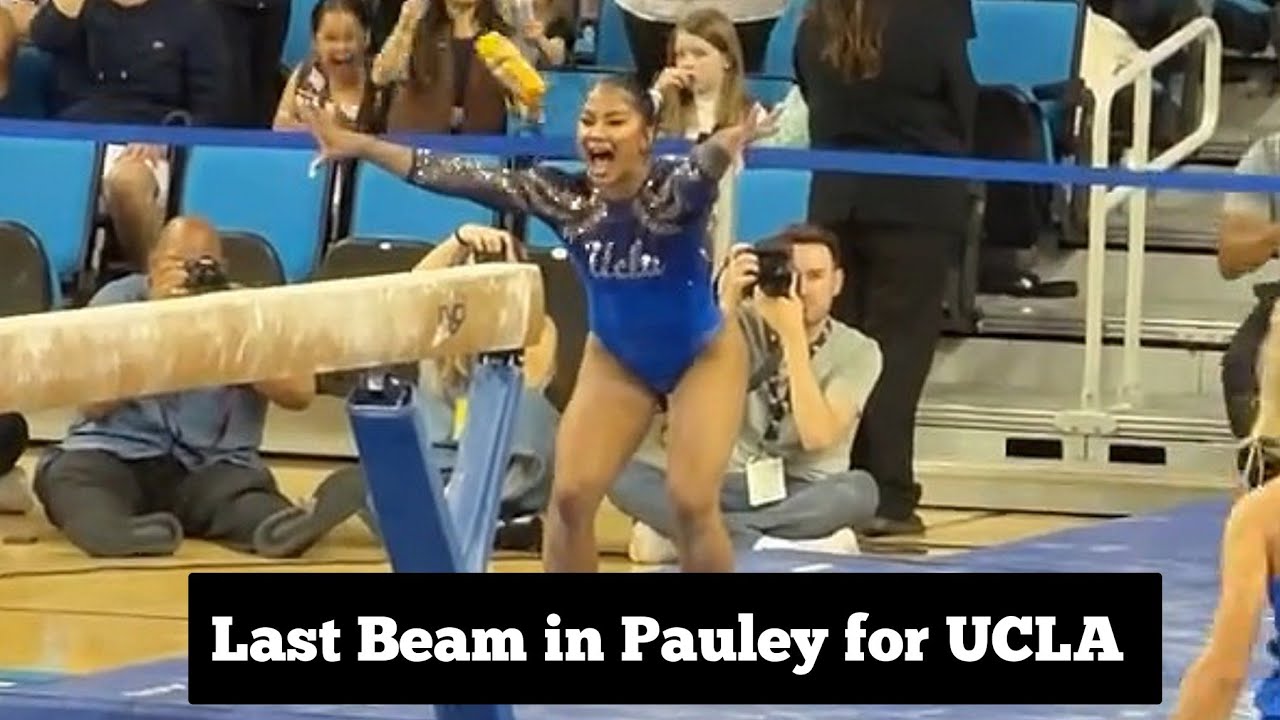 Jordan Chiles Sticks LAST EVER Beam Routine in Pauley Pavilion for UCLA 2026