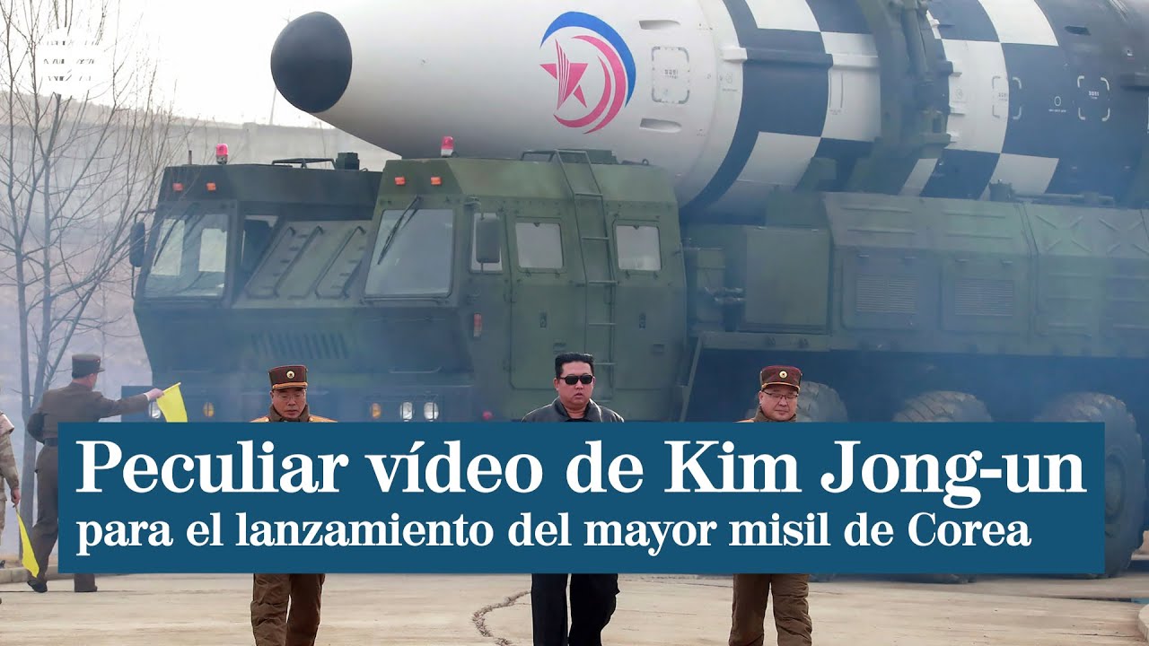 El peculiar vídeo de Kim Jong-un del lanzamiento del mayor misil de Corea del Norte