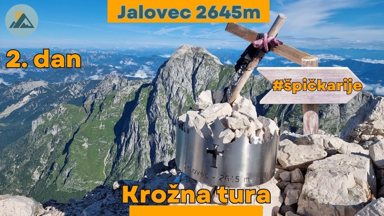 Jalovec 2  dan - Od zavetišča pod Špičkom na Jalovec in nato spust v Loško Koritnico