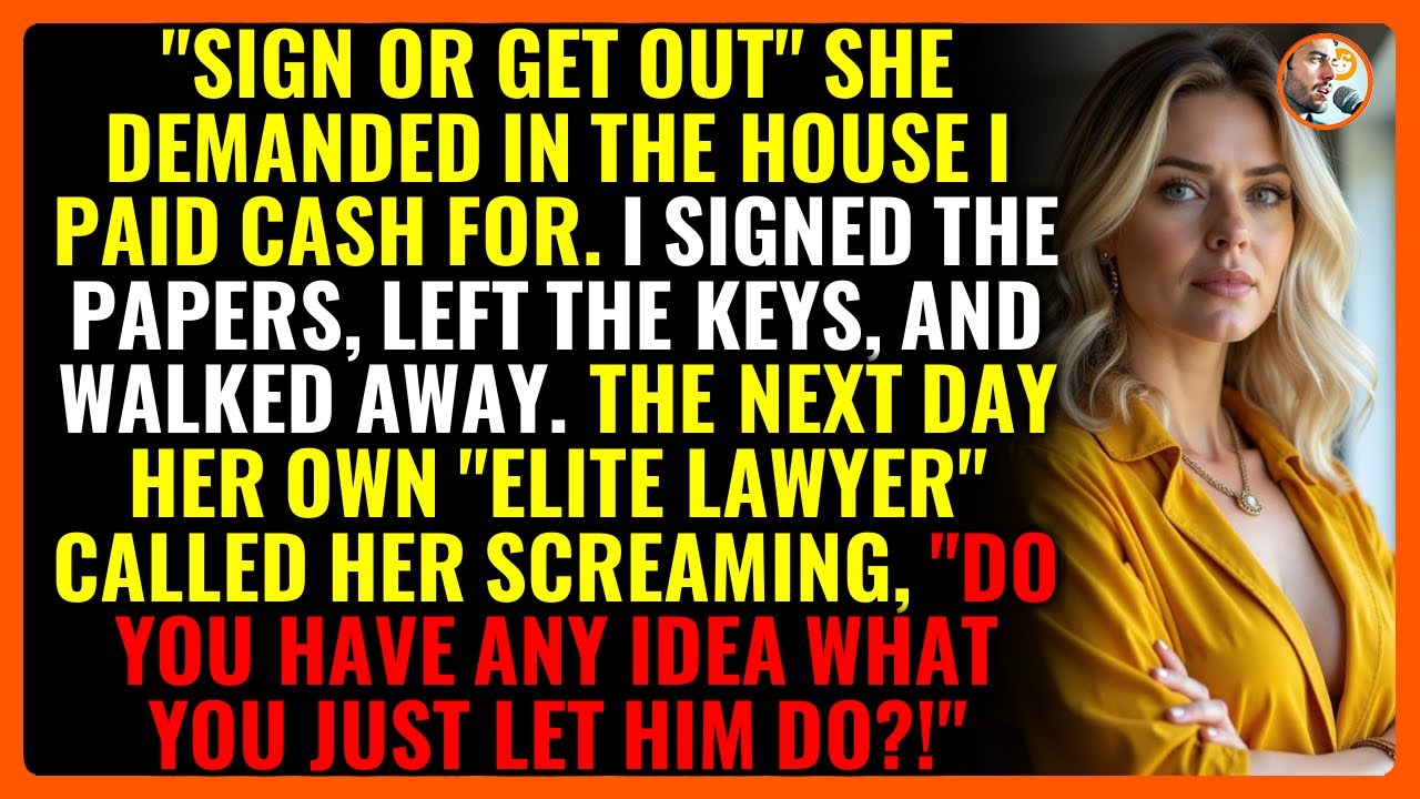HE SIGNED THE DEED SHE FORCED ON HIM. THEN HIS LAWYER CALLED SCREAMING.