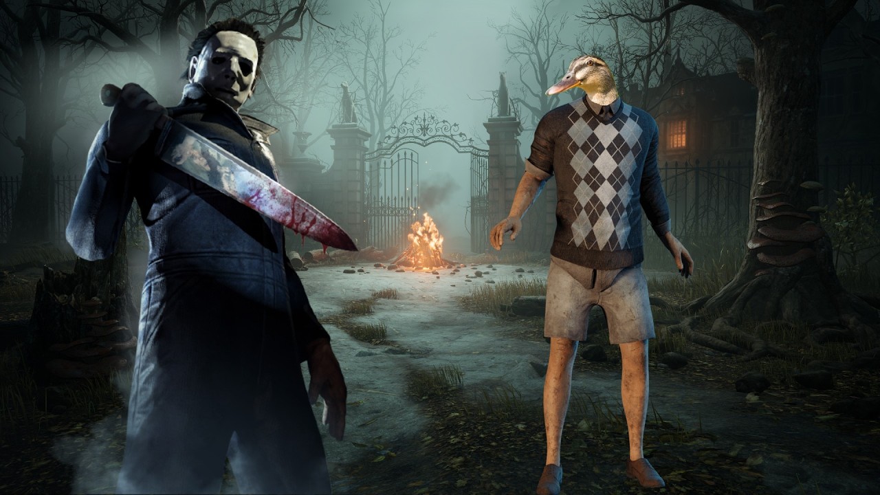 Dead By Daylight but me and my friends play custom match