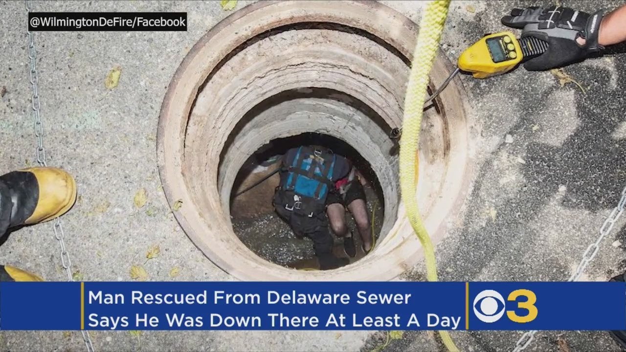 Officials: Man Pulled From Sewer System After Being Stuck Underground For Day