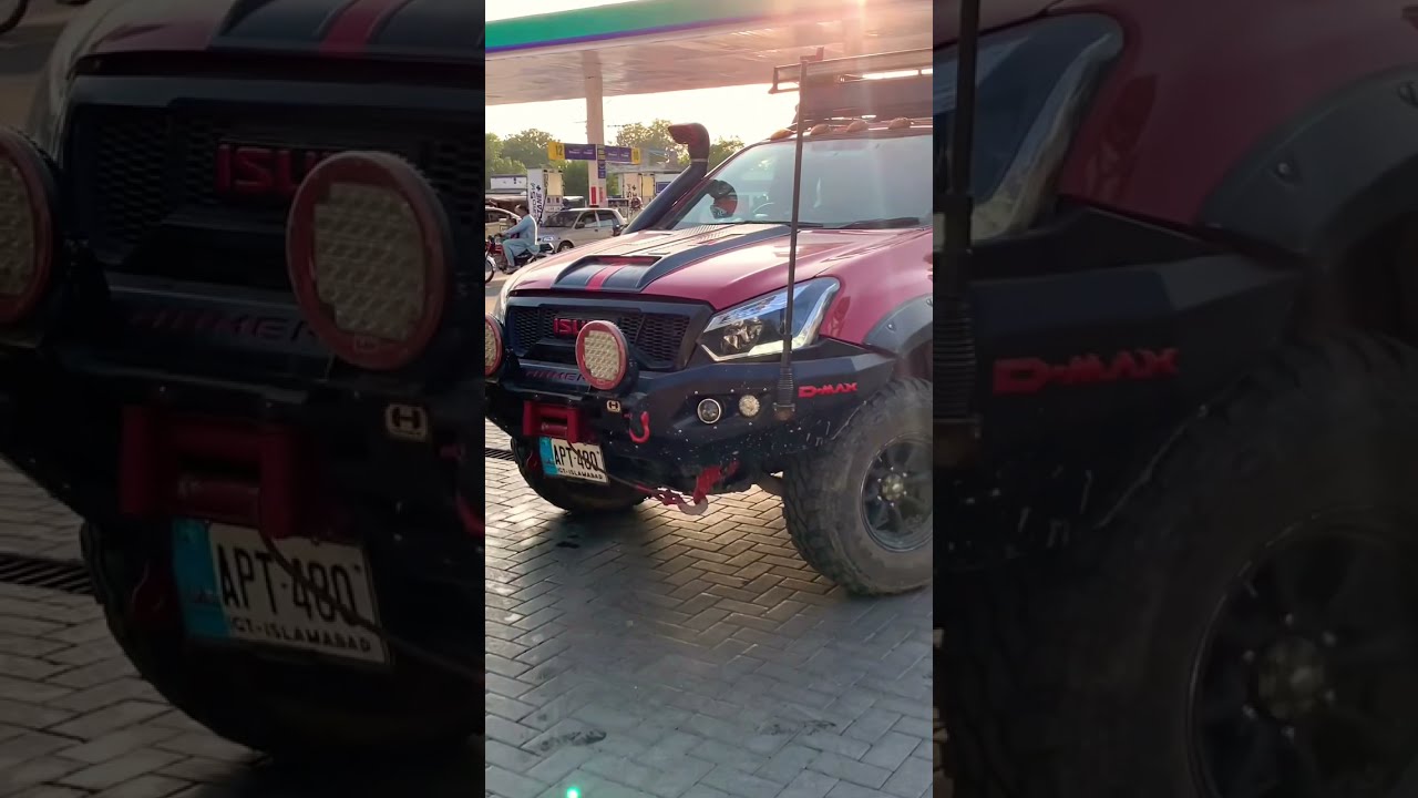 RED BULL Isuzu D-Max | 3.5 Million Rupees Accessories Installed #shorts