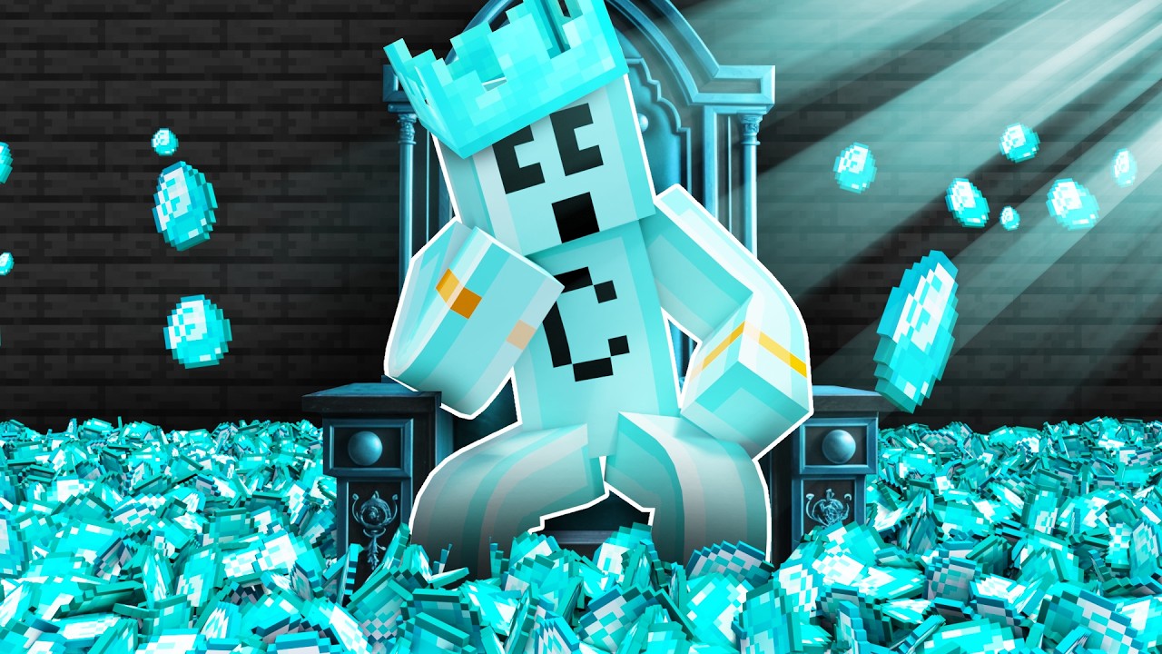 Minecraft but I have 1,000,000 Diamonds