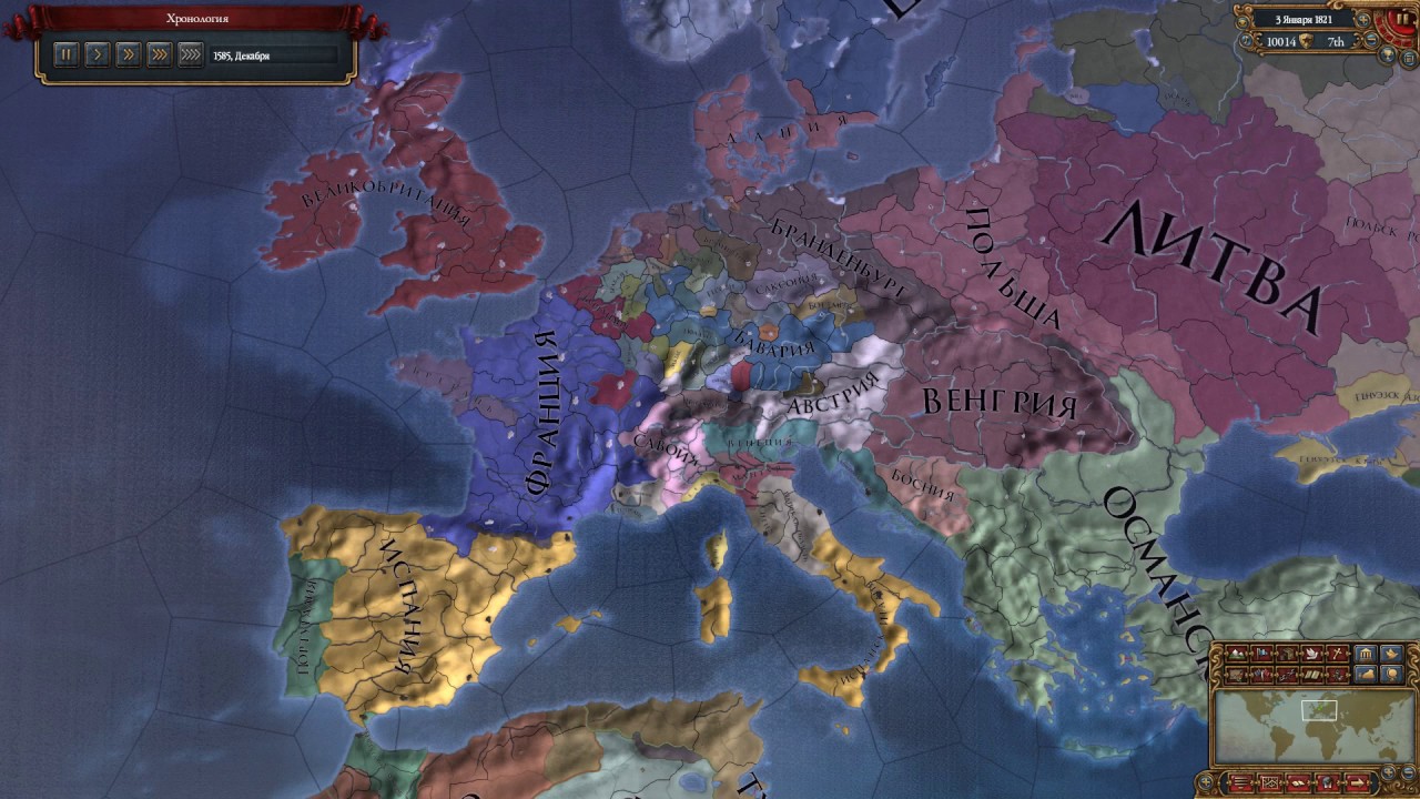 eu4 Germany huinya(ne smotrite) timelapse 1444-1821