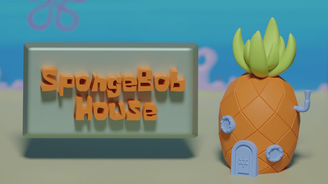 How to make SpongeBob's House in Blender