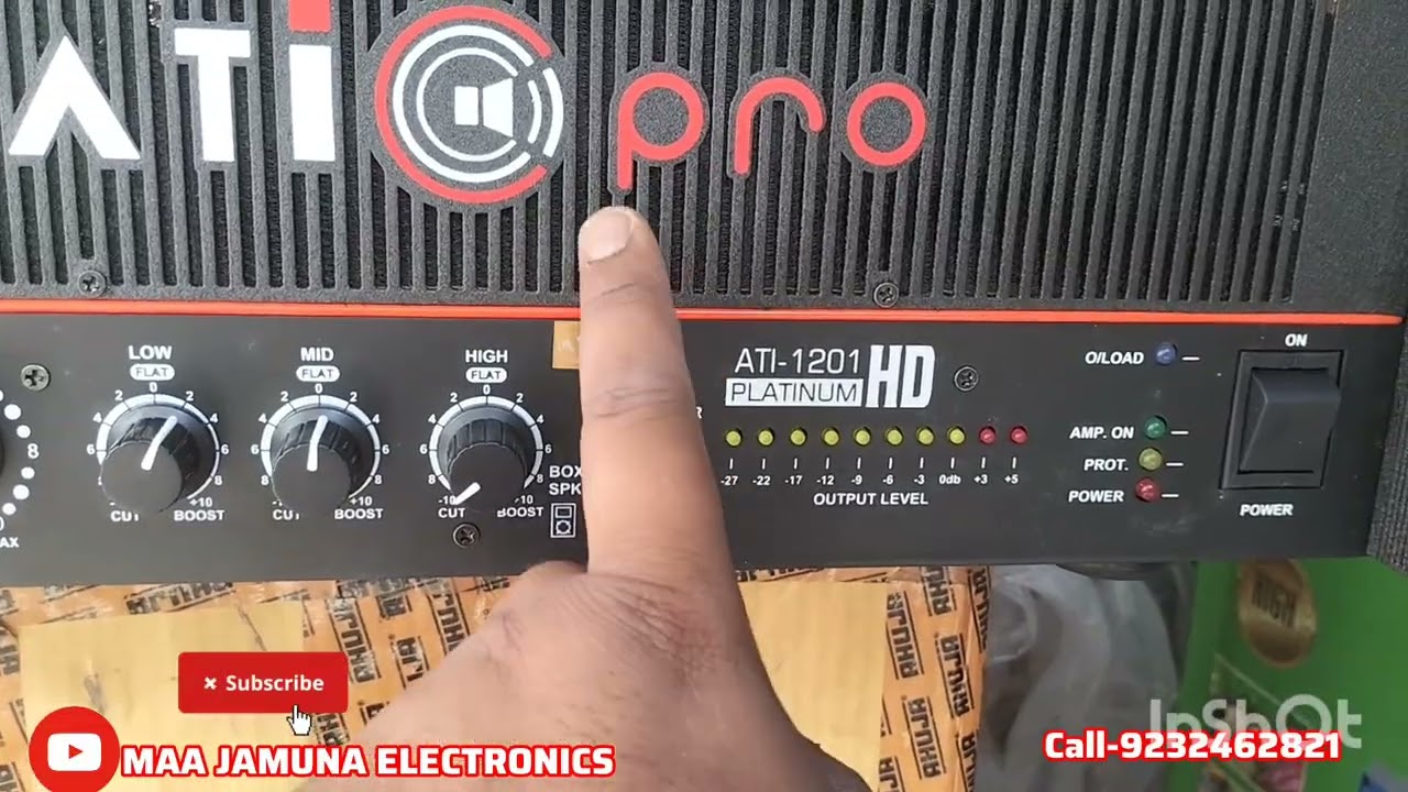 ATIPRO ATI-1201 PLATINUM HD AMPLIFIER UNBOXING 💪MAA JAMUNA ELECTRONICS, 9232462821