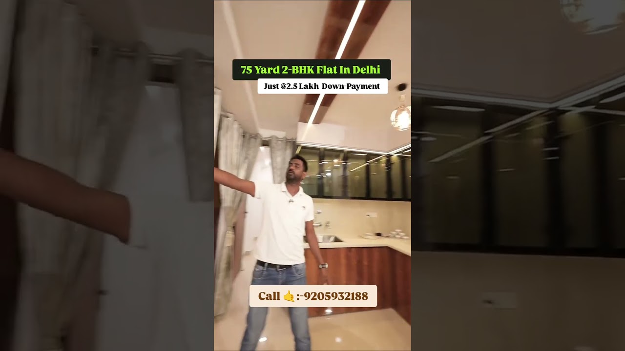 75 YARD 2-BHK FLAT IN DELHI UTTAM NAGAR | @2.50 LAKH DOWN-PAYMENT WITH EASY EMI | 90 % HOME LOAN |
