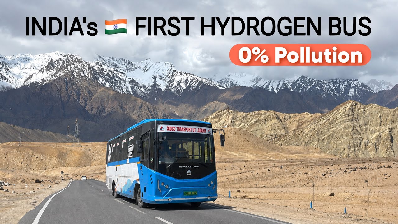 India's First Hydrogen Bus Journey In Ladakh | Leh to Lamayuru