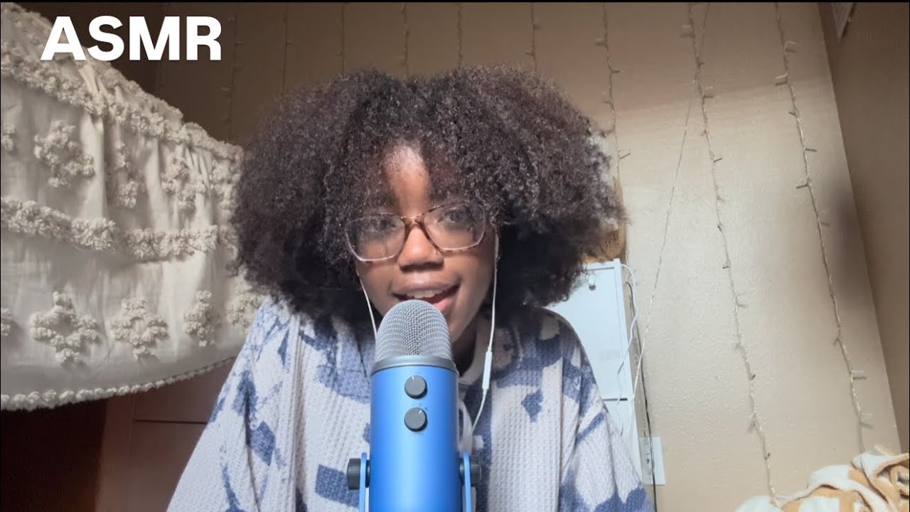 ASMR up close whisper ramble & hand sounds