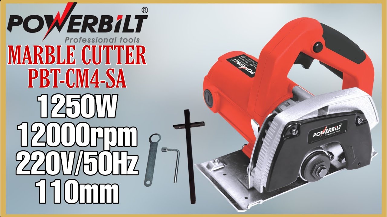 Powerbilt Marble Cutter PBT-CM4-SA Unboxing and review