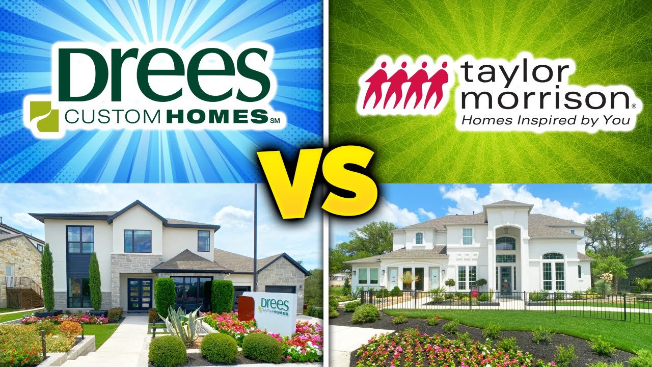 Drees Homes vs. Taylor Morrison Homes | Somerville plan vs. Arabella plan | Austin Homes For Sale