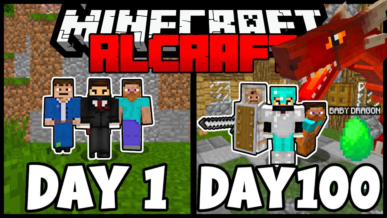 3 Noobs Survive 100 Days In RLCraft - Trio Minecraft 100 Days RLCraft