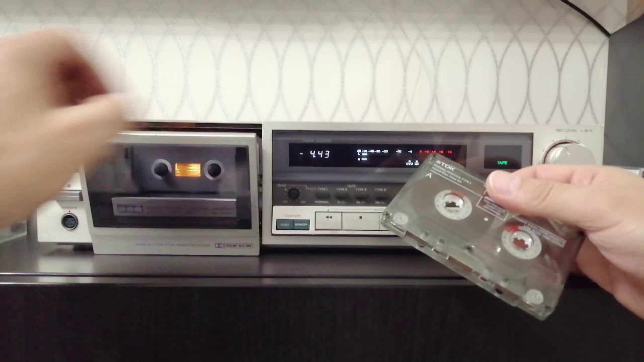 Sony TC-K555 винтажная кассетная дека 1981 год и запись на разные кассеты