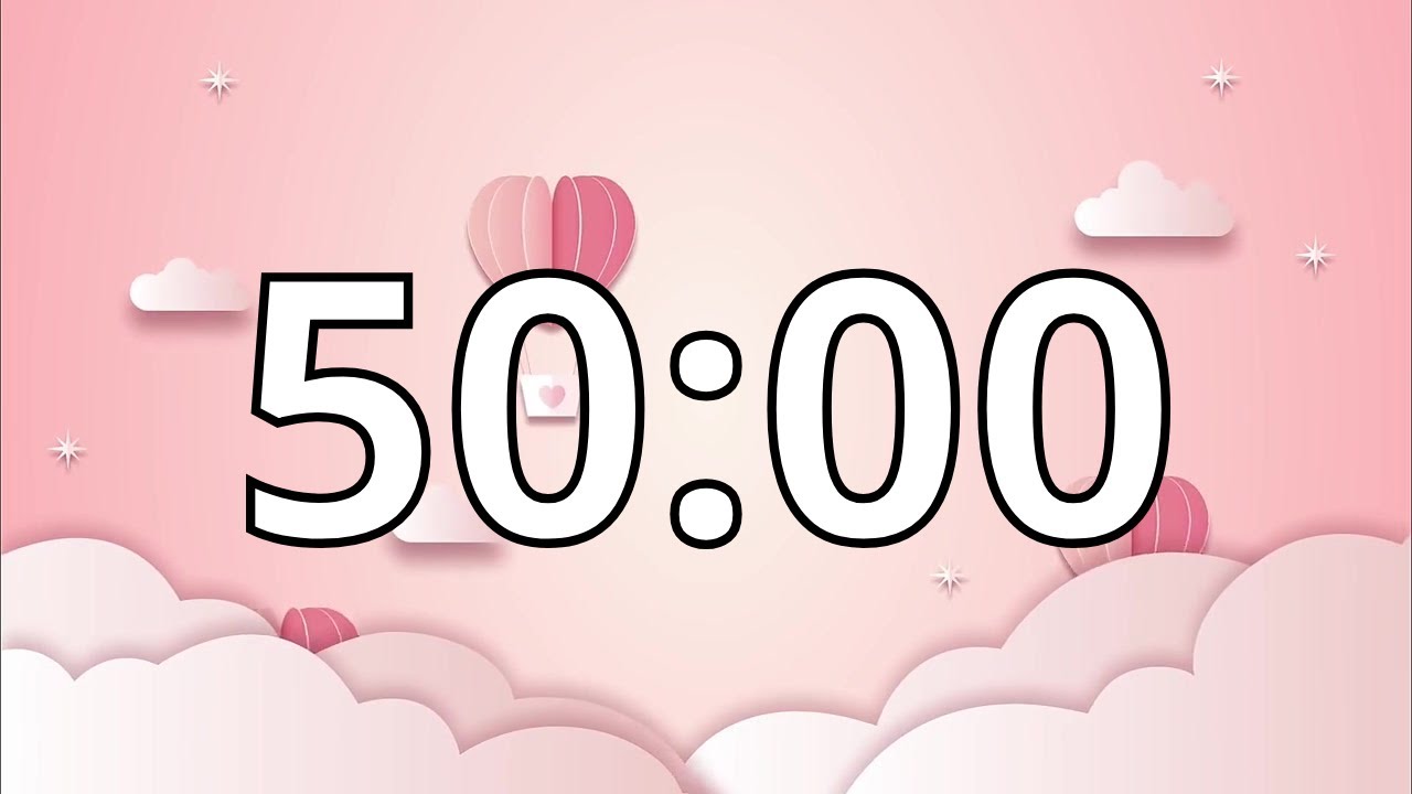 50 Minutes Timer with Music | Valentine's Day Timer