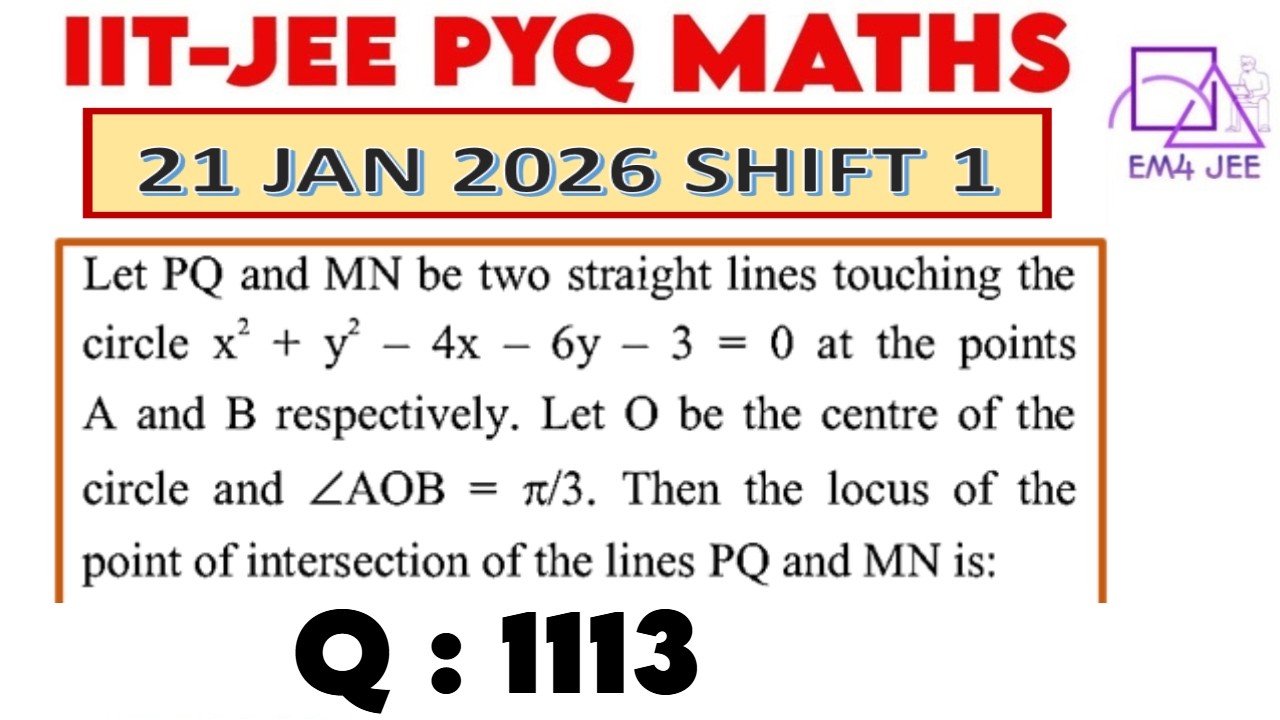 Let PQ and MN be two straight lines touching  circle x^2 + y^2 – 4x – 6y – 3 = 0 at points A and B