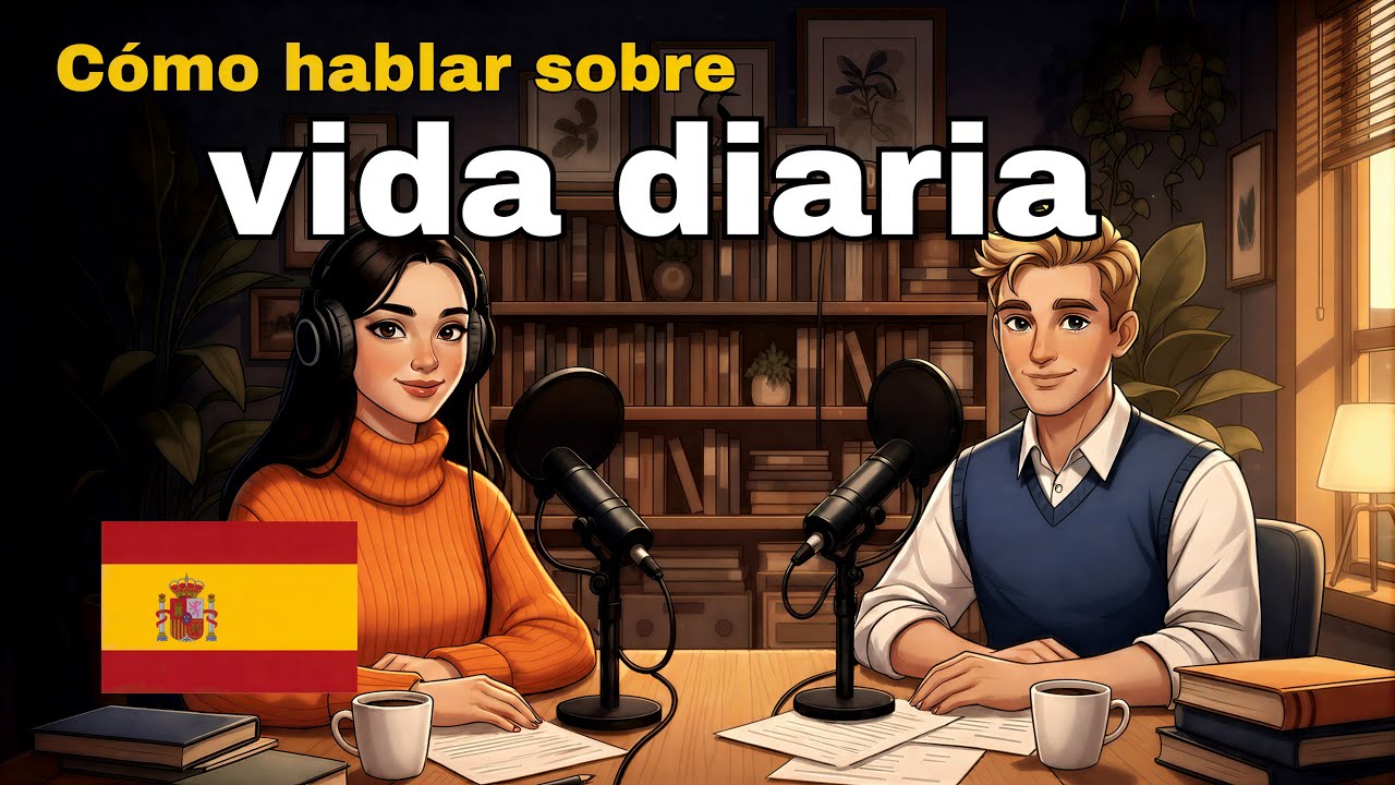Learn Spanish talking about Daily Life in Spanish easy conversation for beginners