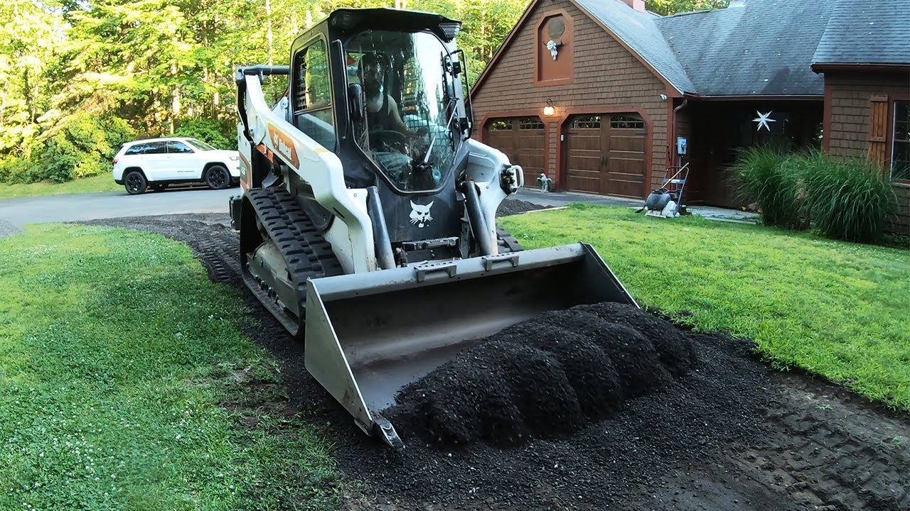Cutting in an Asphalt Milling Path & Car Port
