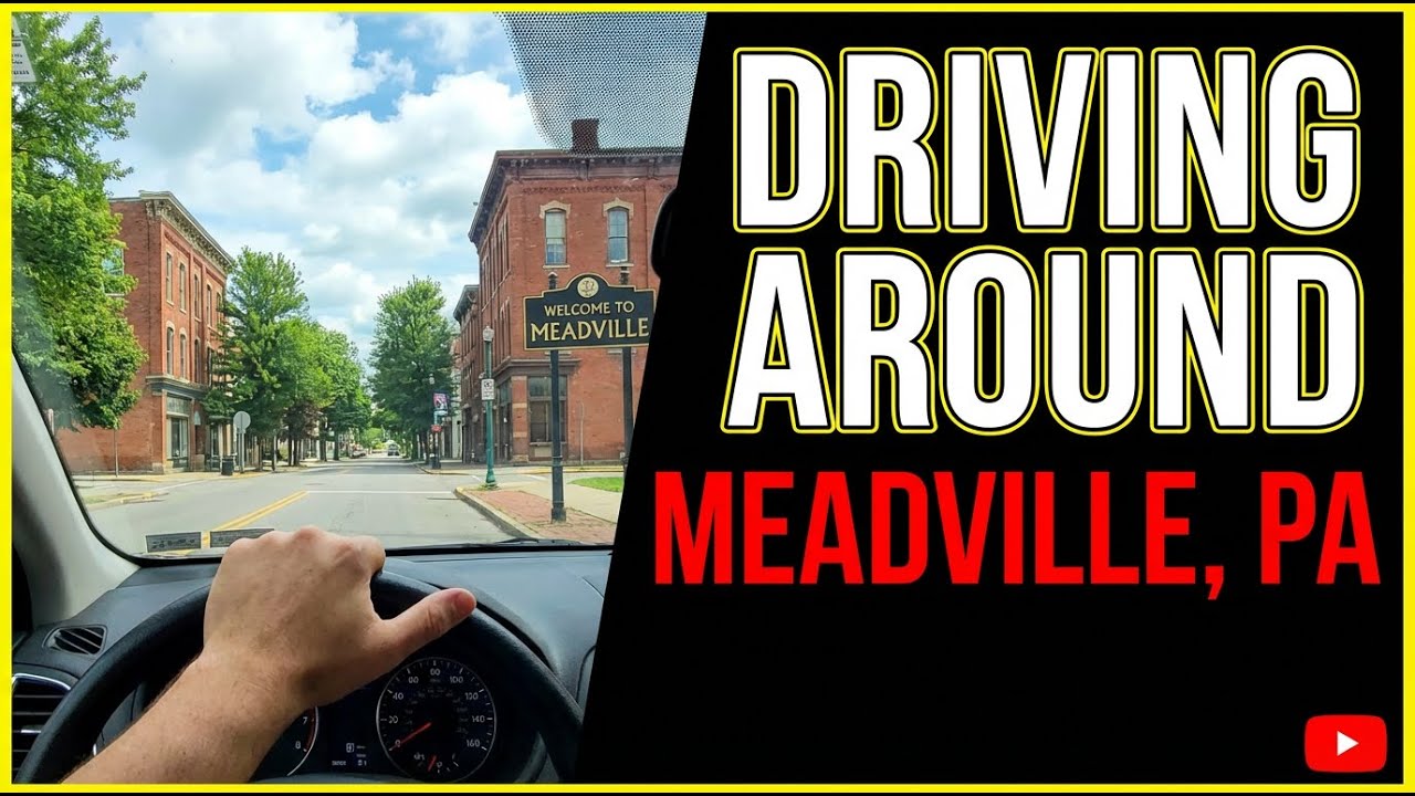 Driving around Meadville, Pennsylvania