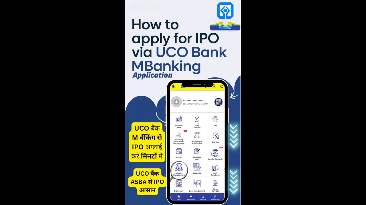 How to Apply for an IPO via UCO Bank mBanking App | ASBA Step-by-Step Guide