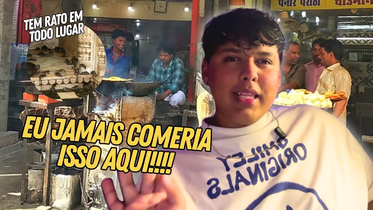 PROVANDO COMIDAS DE RUA NA ÍNDIA