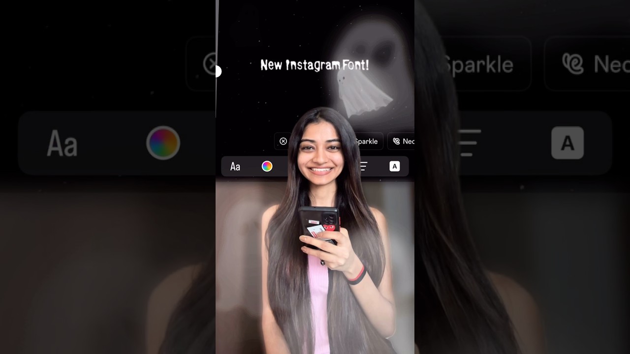 This new instagram ghost font is all you need to try! #halloween #instagram #ytshorts