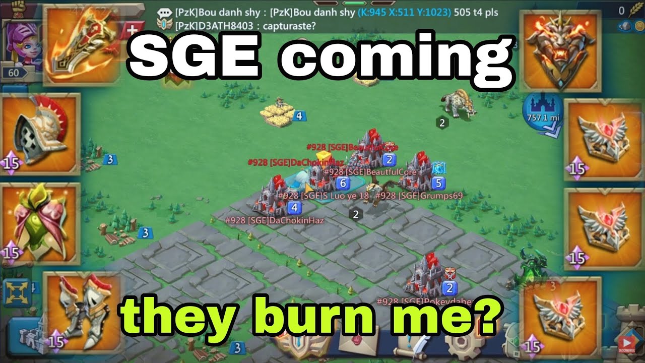 EMPEROR INCOMING FOR MY RALLY TRAP.. SGE GRUMP69 FULL MANA   Lords mobile