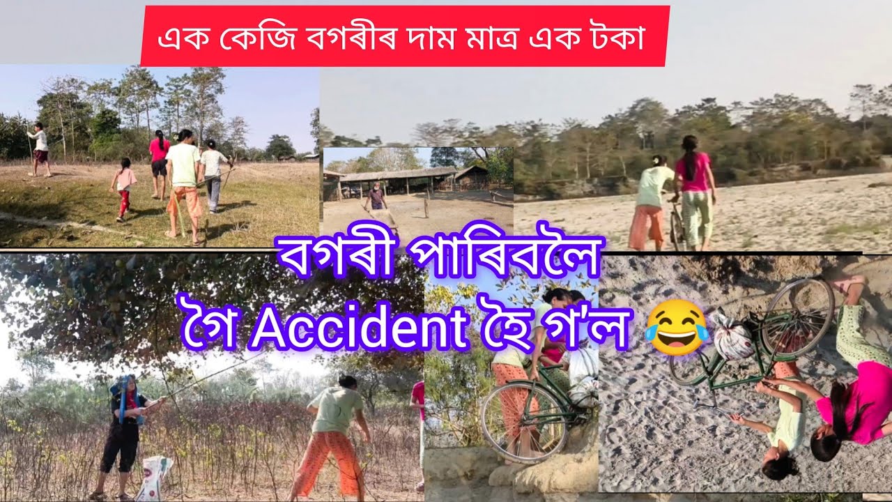 Day-10 বৌৰ কথামতে কাম নকৰিলে ভাত খাবলৈ নিদিয়ে । বগৰী পাৰিবলৈ গৈ Accident হৈ গ'ল 😂#dailyvlog 