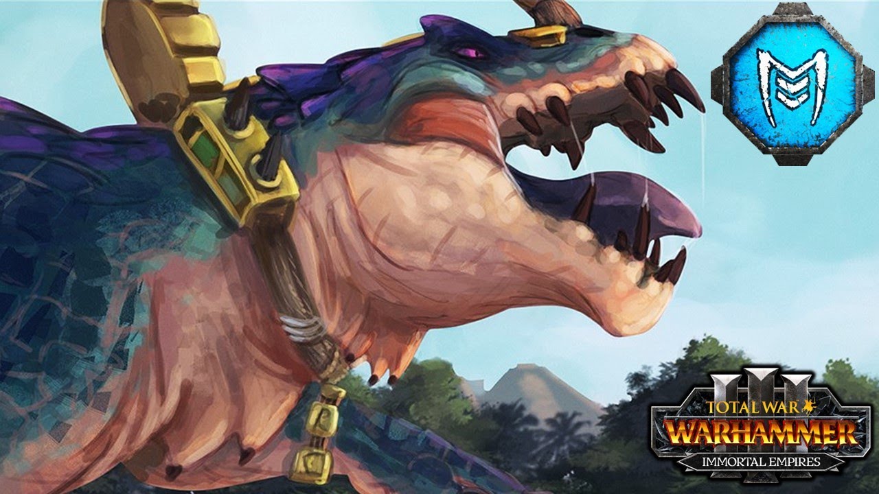 THE DREADLIEST DINOSAUR - Cretaceous Carnivores Eat Chaos - Immortal Empires - Total War Warhammer 3