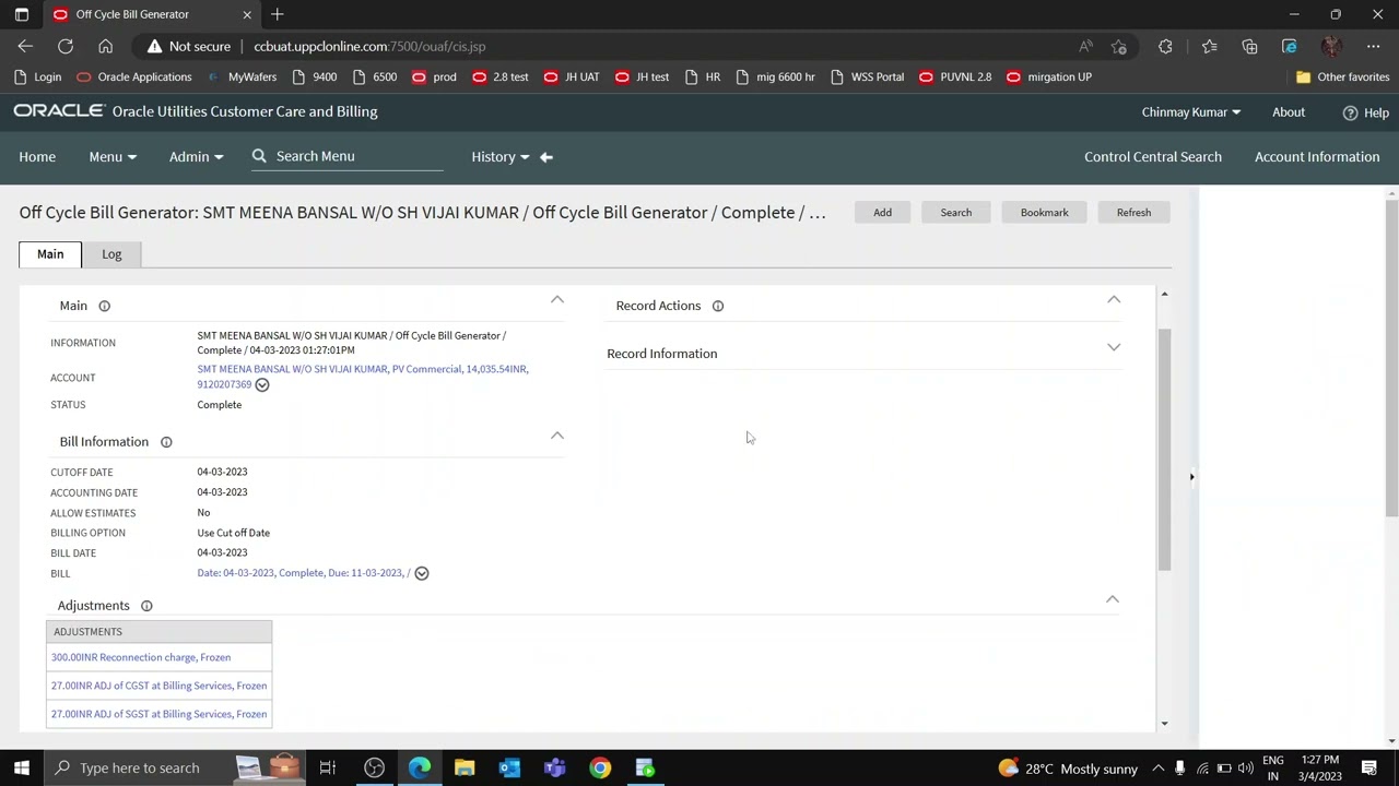 UPPCL Temporary Disconnection To Reconnection Case NEW UPPCL CCB ORACLE SOFTWARE
