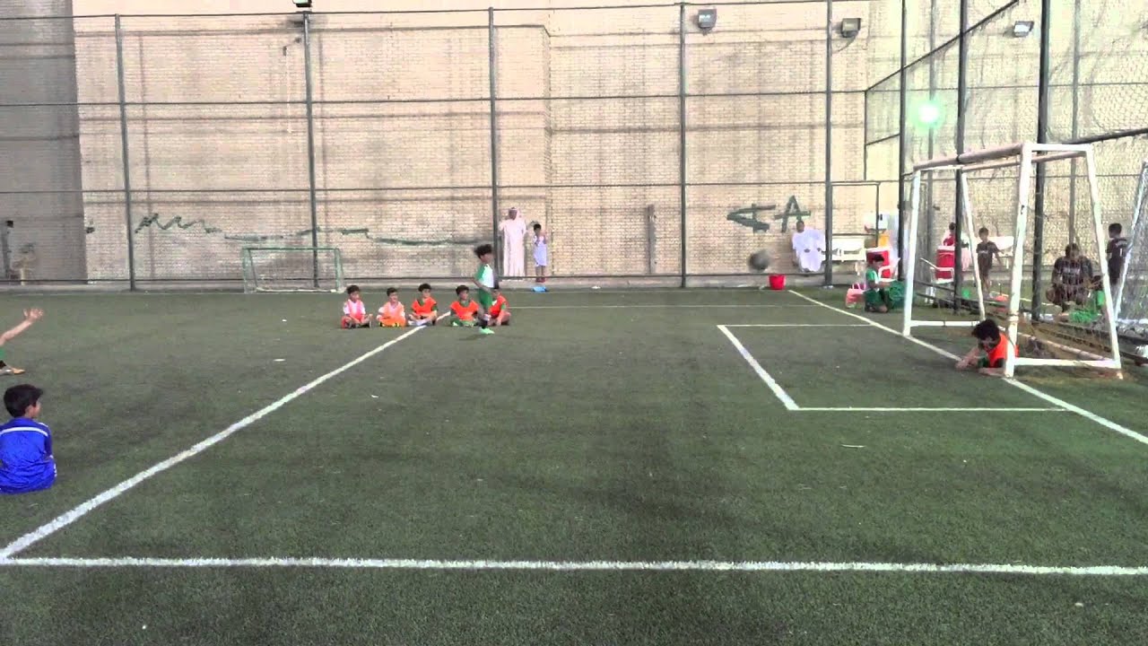 Hassan shoots a penalty at Alarabi club in Kuwait city