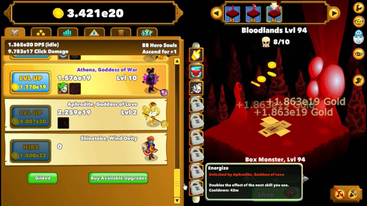 Clicker Heroes Lets Play -  Close 100 HS |Part 11| Echogaze