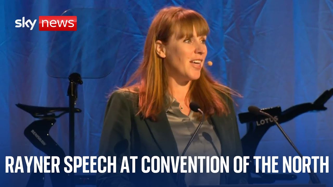 Angela Rayner delivers speech at Convention of the North
